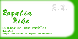 rozalia mike business card